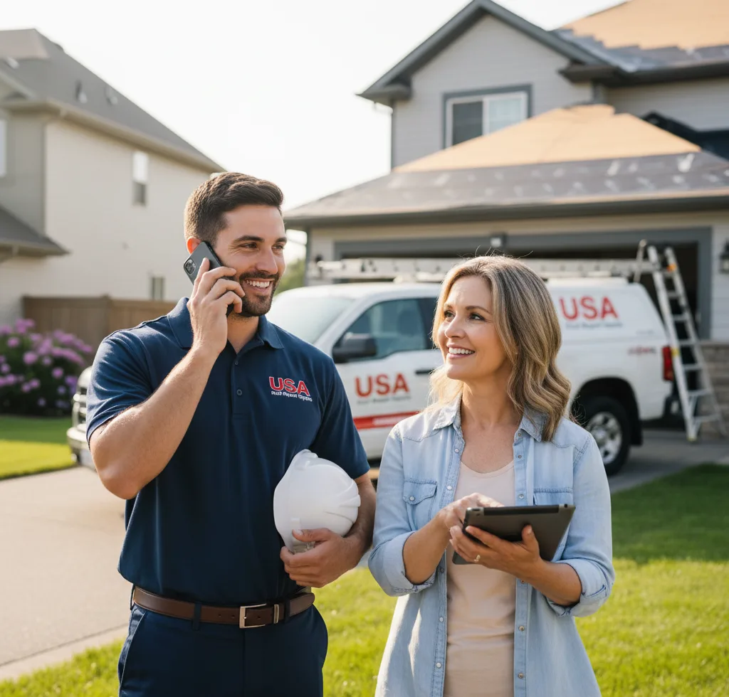 USA Roof Repair Experts customer support in Royalton